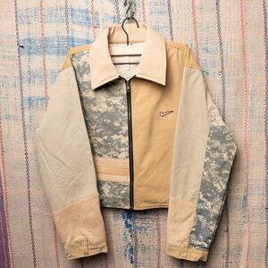 Upcycled cropped nike jacket